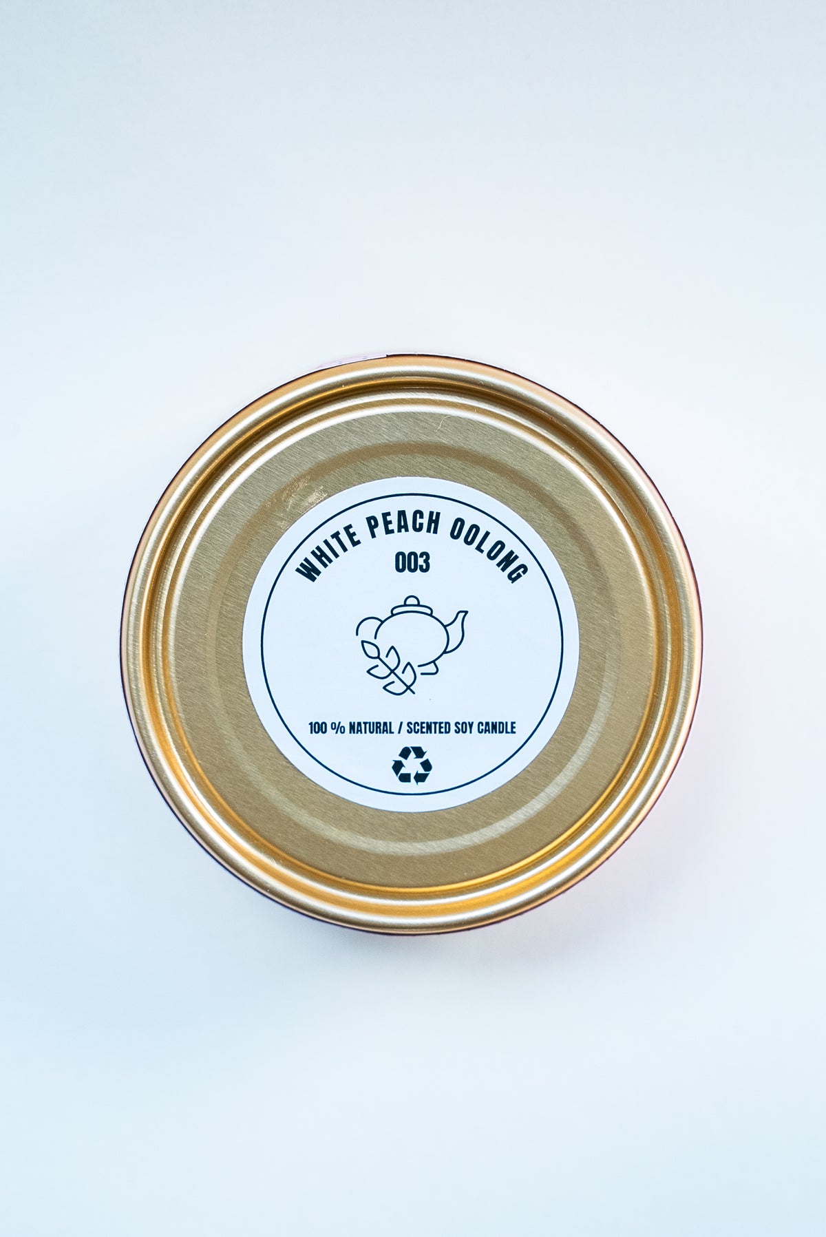 White Peach Oolong Canned Candle
